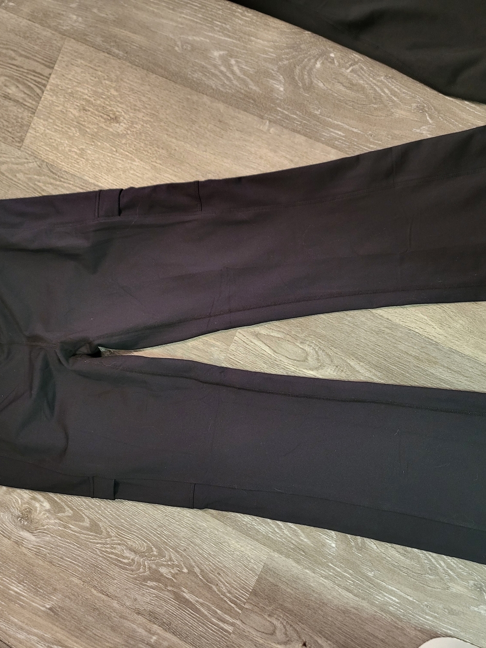 G Gradual Womens Black High Waisted Flare Yoga Pants Pockets Fleece Lined 31 L